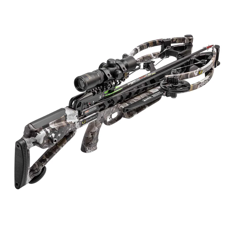 TenPoint Turbo S1, crossbow package, Vektra Camo, TenPoint crossbow, high-performance crossbow, hunting crossbow, precision crossbow, durable crossbow, bowhunting gear, target shooting crossbow, Turbo S1, powerful crossbow, stealth crossbow, crossbow accessories, all-in-one crossbow package, Vektra Camo, TenPoint archery.