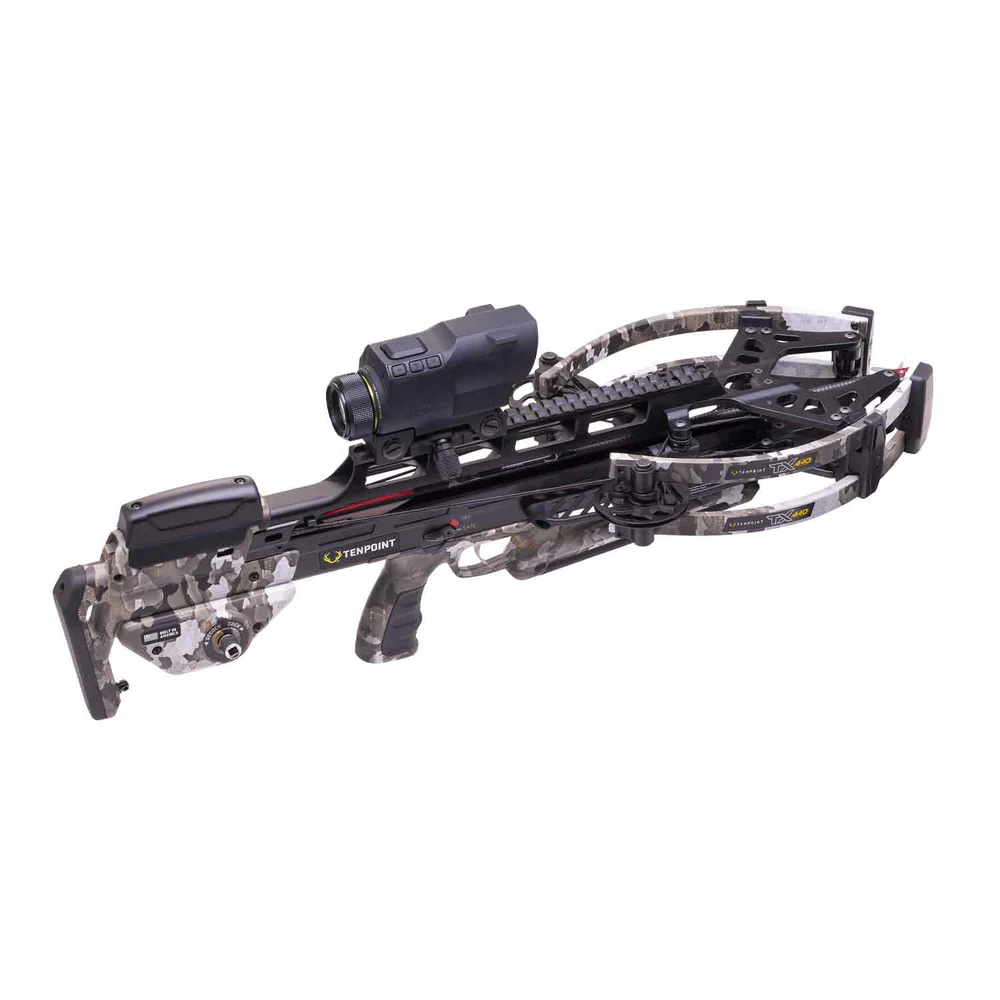 TenPoint TX 440, crossbow package, Garmin Xero X1i, TenPoint crossbow, high-performance crossbow, hunting crossbow, precision crossbow, durable crossbow, bowhunting gear, target shooting crossbow, TX 440, powerful crossbow, stealth crossbow, crossbow accessories, all-in-one crossbow package, Garmin Xero X1i, TenPoint archery.