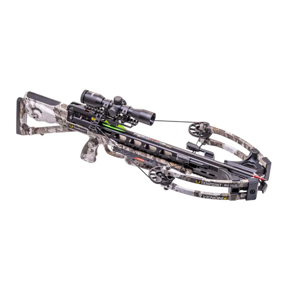 TenPoint Venom X, crossbow package, Vektra Camo, TenPoint crossbow, high-performance crossbow, hunting crossbow, precision crossbow, durable crossbow, bowhunting gear, target shooting crossbow, Venom X, powerful crossbow, stealth crossbow, crossbow accessories, all-in-one crossbow package, Vektra Camo, TenPoint archery.